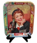 Coca-Cola Tray 1950, 13.5x10.5x1 