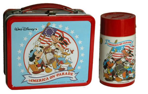 Disney America on Parade Lunchbox with Thermos, 1976