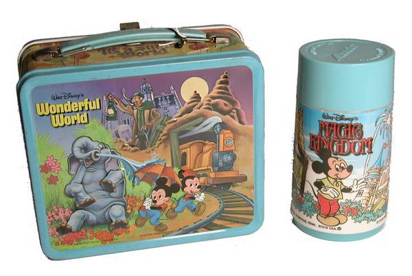 Disney Magic Wonderful World Lunchbox with Thermos, 1980