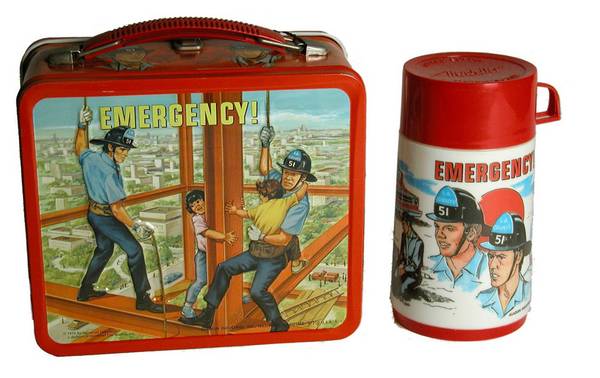 Emergency Lunchbox with Thermos, 1973