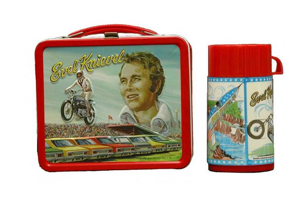 Evel Knievel Lunchbox with Thermos