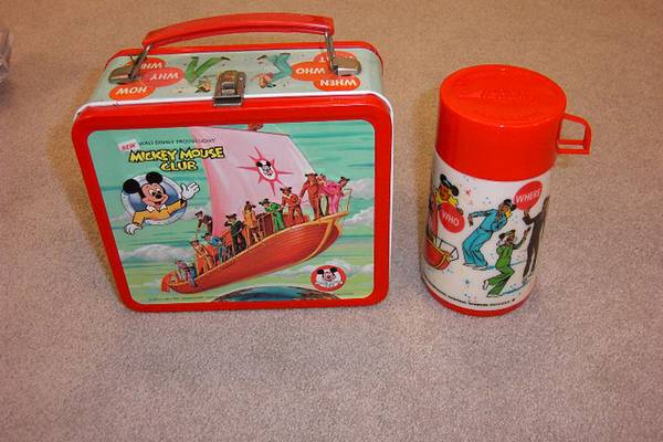 Mickey Mouse Club Lunchbox and Thermos, 1977