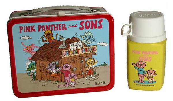 Pink Panther & Sons Lunch Box & Thermos, 1984
