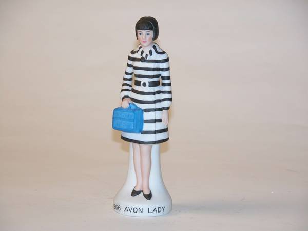 Avon Lady 1983, 7.75x2.5x2.5 
