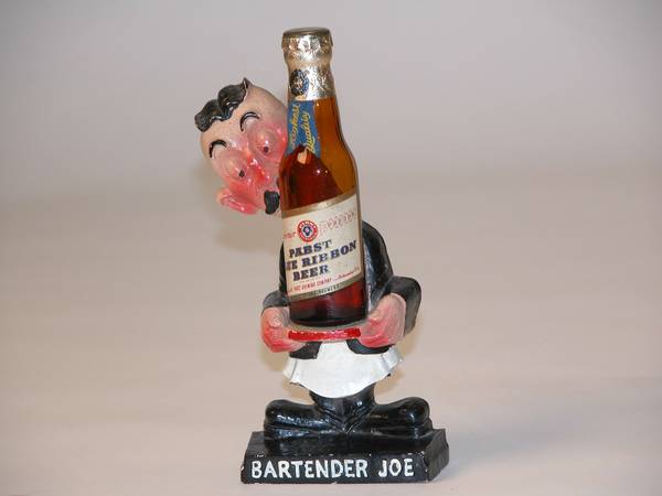 Bartender Joe Pabst Blue Ribbon Beer 6.75x3x1.5 
