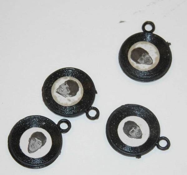 Beatles Necklace Charms (1" diameter) Plastic