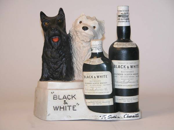 Black White Scotch 12x11.5x6.5 