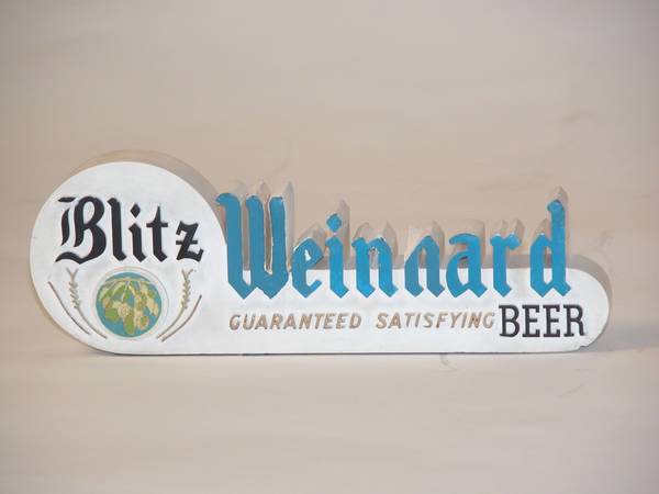 Blitz Weinhard Beer 1950, 2.75x8x1 