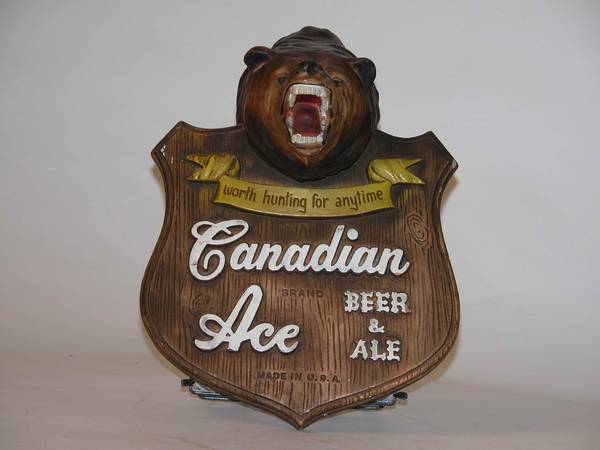 Canadian Ace Beer Ale 12.5x9.5x6 