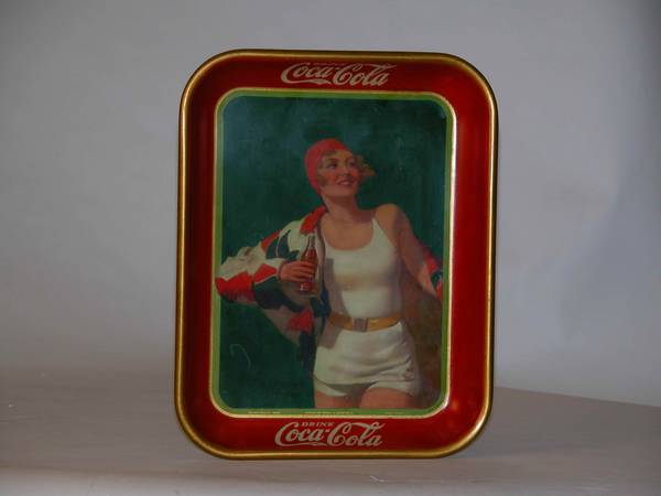 Coca-Cola Tray 1930, 13.5x10.5x1 