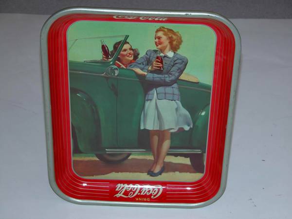 Coca Cola Tray 1942, 13.5x10.5x1 