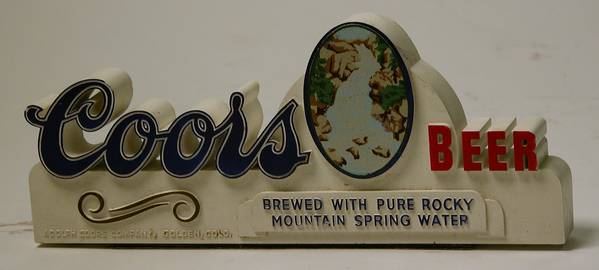Coors Beer 1950, 3.75x9x1.25 