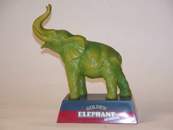 Golden Elephant Cigarettes 12.5x11x5.75