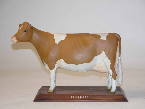 Golden Guernsey Cow 10x13.5x5.75