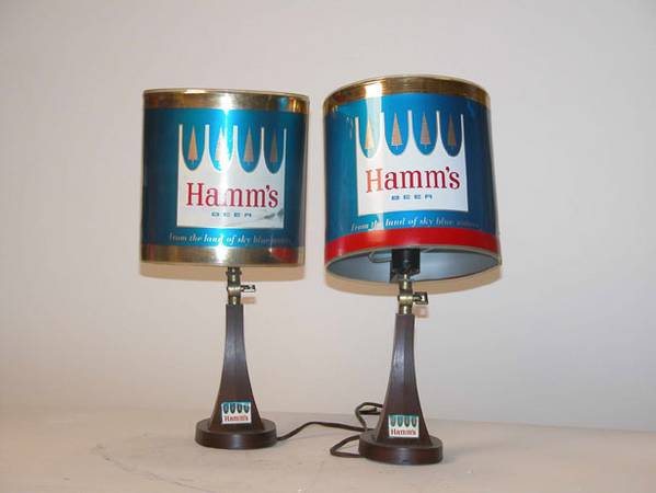 Hamm's Beer Lamps 16.5x7x7