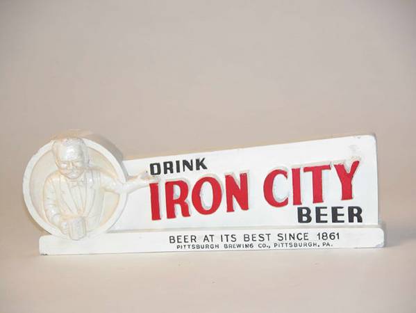 Iron City Beer 1950, 3.25x9.25x1.25