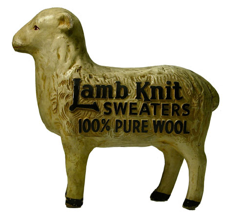 Lamb Knit Sweaters 15.5x16.75x6