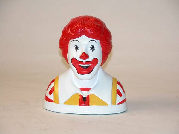 McDonald's Ronald Bust 8x7x4.5
