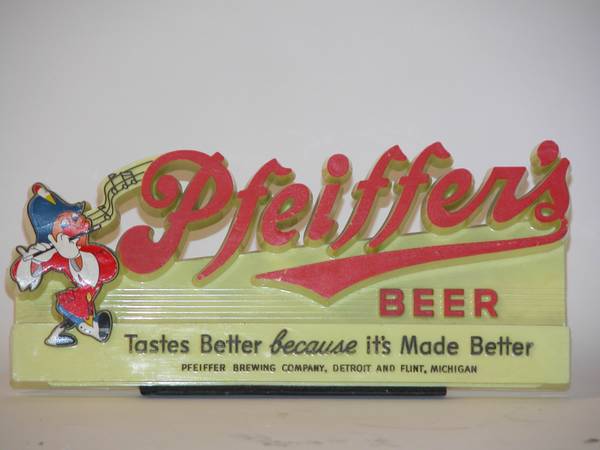 Pfeiffer's Beer 4.25x9.5x.5