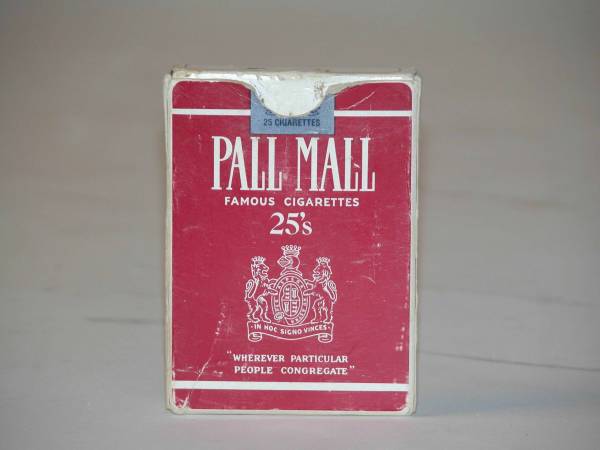 Pall Mall Cigarettes 3.5x2.5x.25