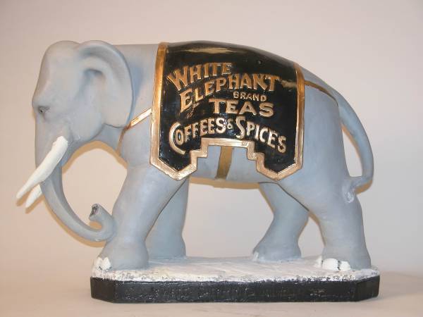 White Elephant Brand Teas & Coffee 16x23x9