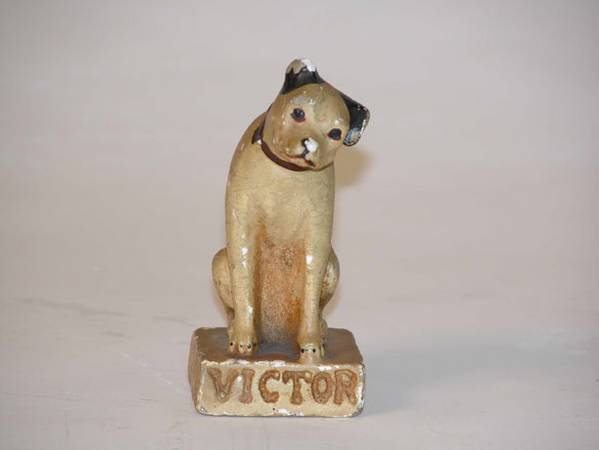 RCA Victor Dog 1930's, 4x1.75x2.75