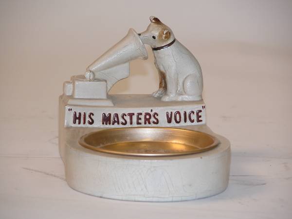 RCA His Master's Voice 4.25x4.25x6.5
