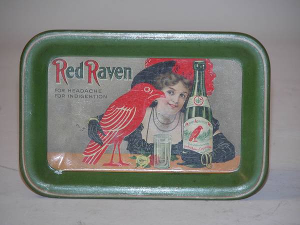 Red Raven Coaster 4.25x6