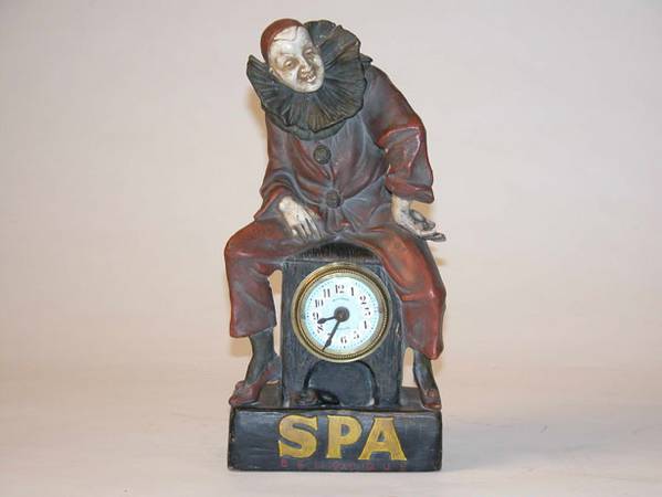 SPA Clown Clock 13x6x3