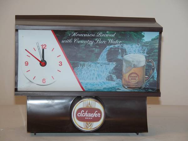 Schaefer Beer Clock 12x12x7.5