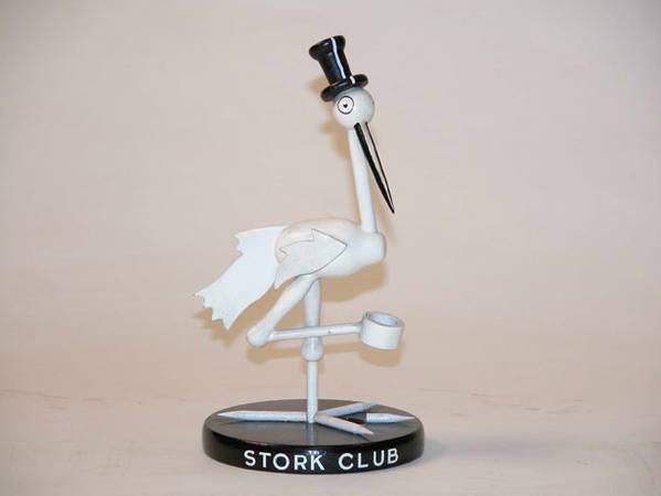 Stork Club figure 1940's 8x4x4