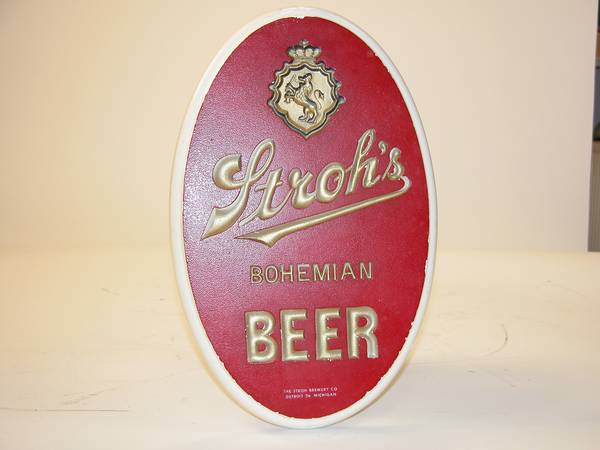 Stroh's Beer 13.5x8.5x.75