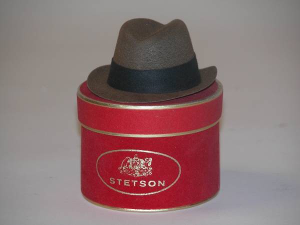 Stetson Brown Hat 2.75x3.25