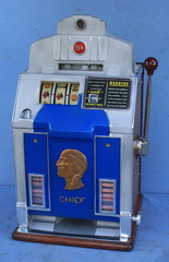Jennings Chief with token vender 1935 .05 cents