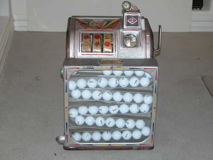 Jennings Golf Ball Vender (with balls) 1937 .25 cents